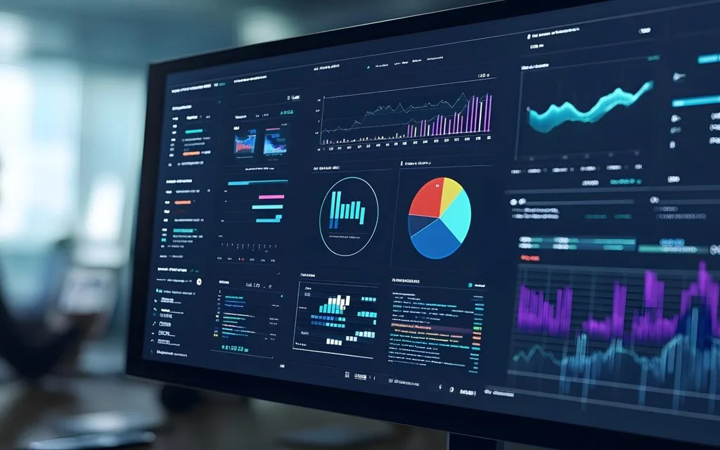 Data streams flowing into a structured database cylinder