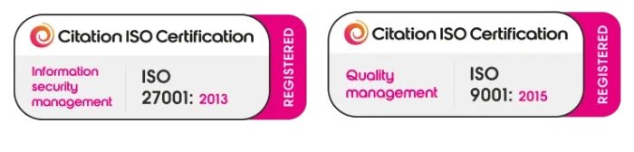 ISO 27001:2013 and ISO 9001:2015 certifications